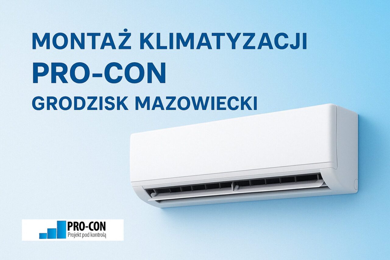Montaż klimatyzacji PRO-CON Grodzisk Mazowiecki – biały klimatyzator
