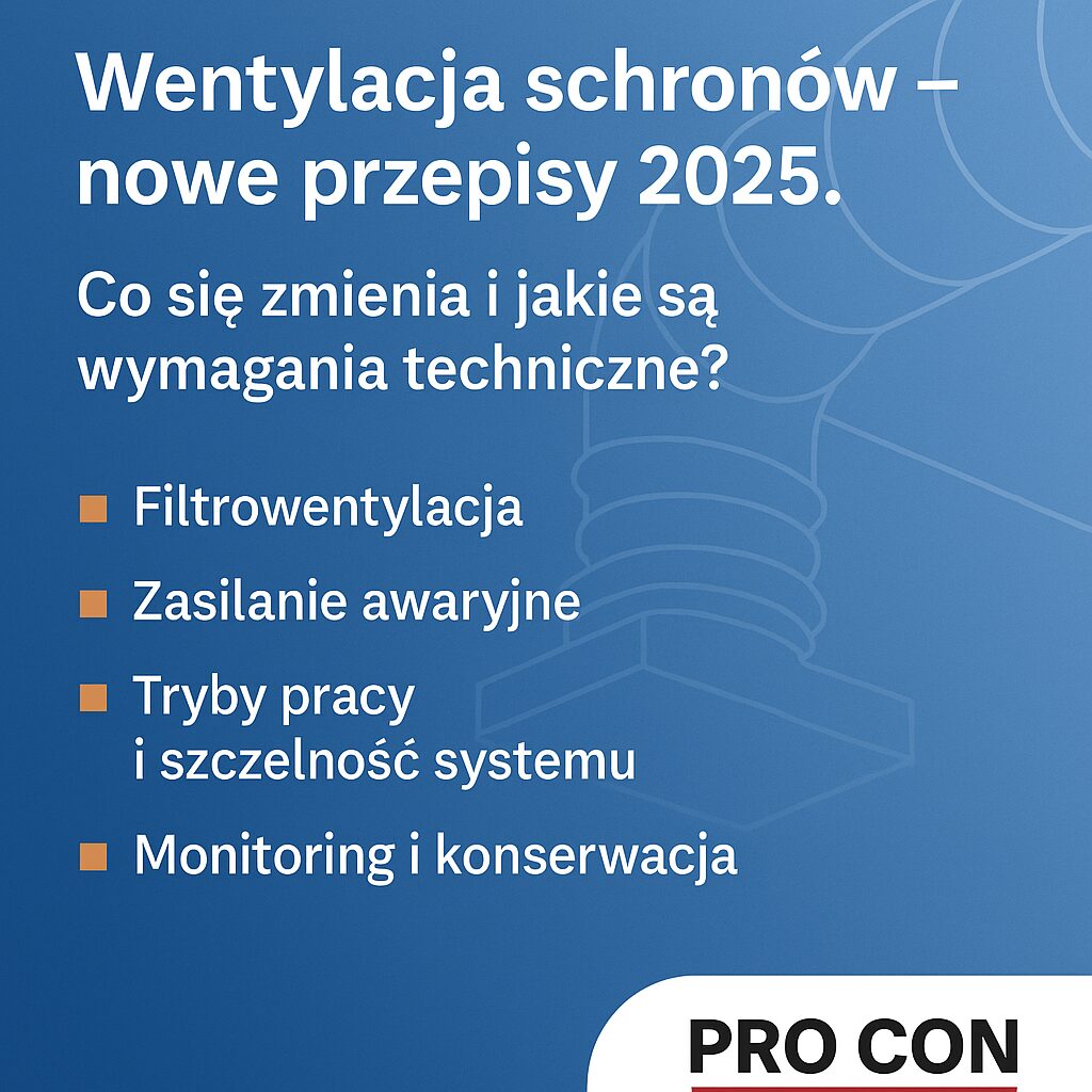 Wentylacja schronów – nowe przepisy 2025
